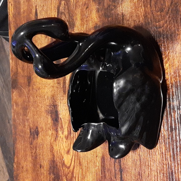 Vintage Camark Pottery Double Swan Planter - Black - Picture 11 of 11